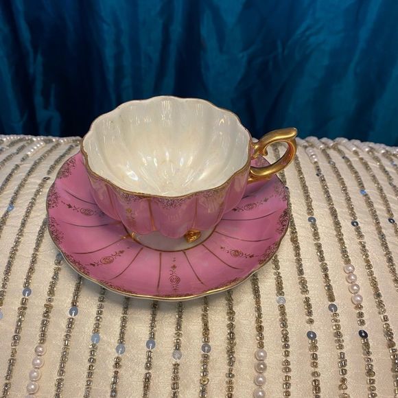 Thames porcelain tea cup and saucer set, vintage - Picture 3 of 14